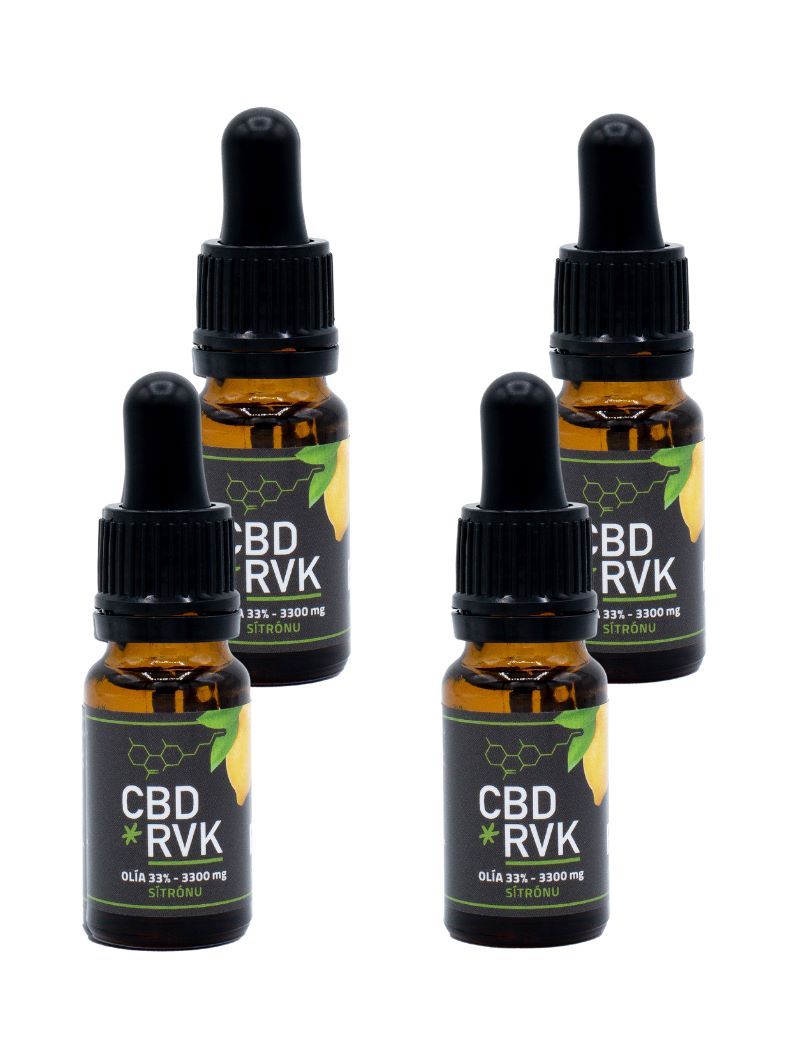 4 pcs Premium Oil 33% with lemon and mint