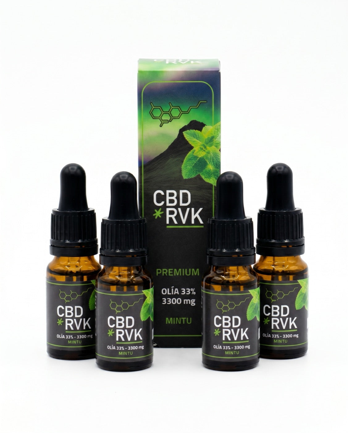 4 pcs Premium Oil 33% with mint