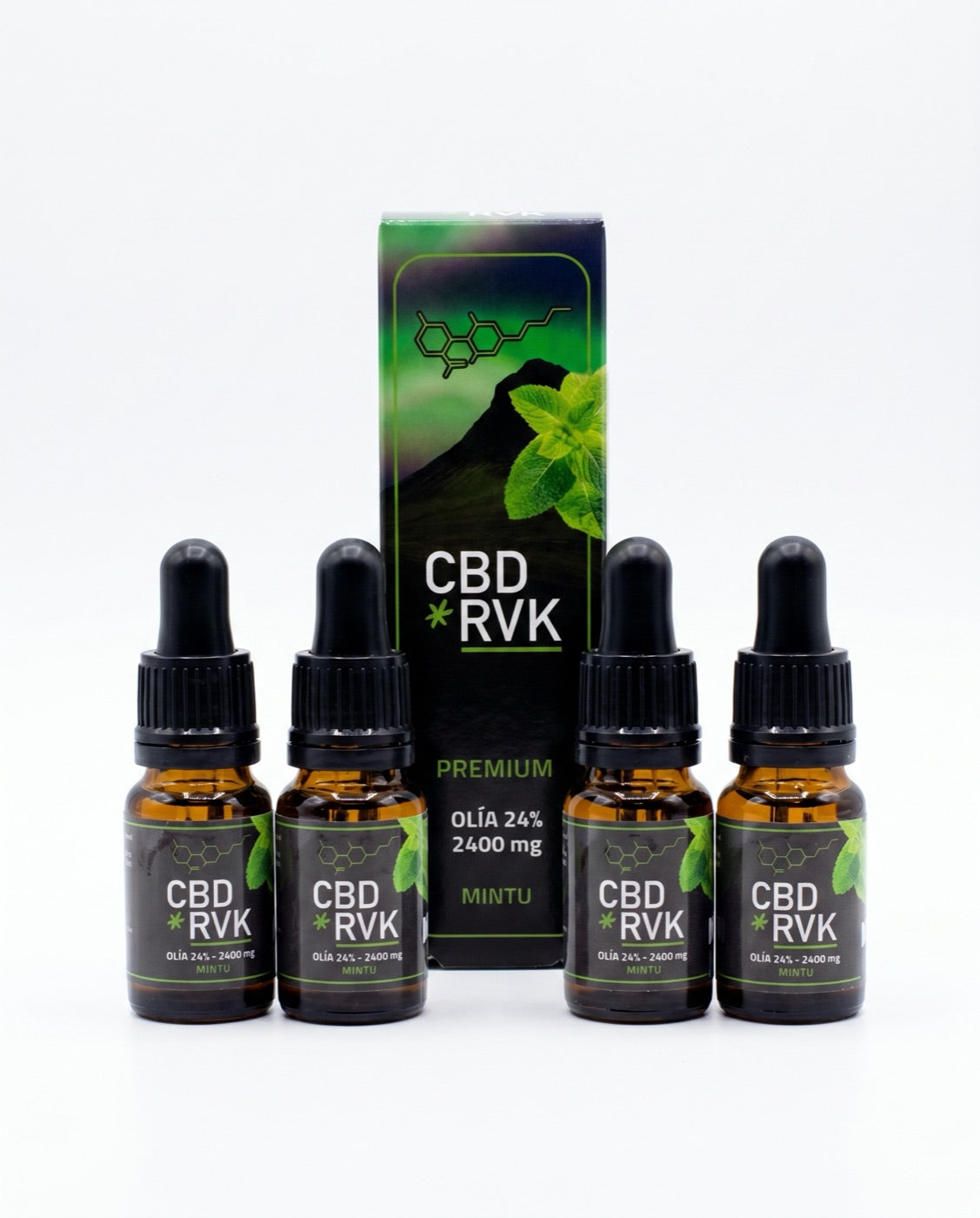 4 pcs Premium Oil 24% with mint