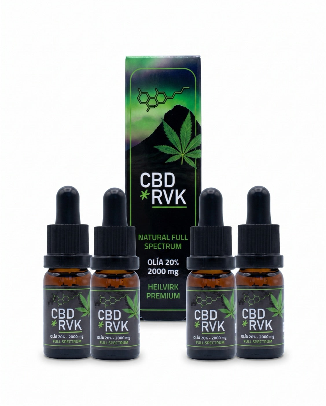 4 pcs Natural Full Spectrum 20%