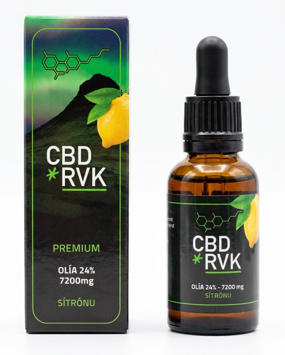 Premium CBD Oil / 24% 7200mg Large / 30ml / Lemon